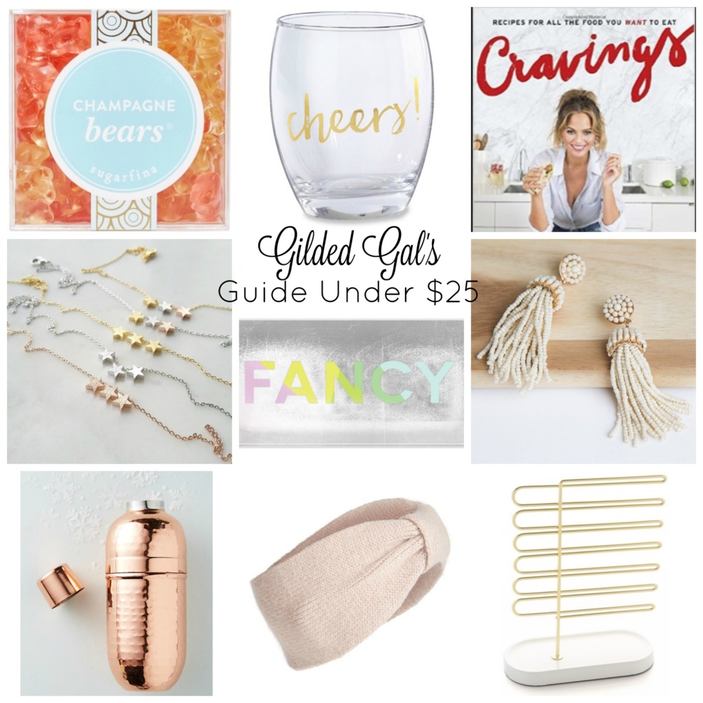 Gilded Gal's Holiday Shopping Guide Under $25