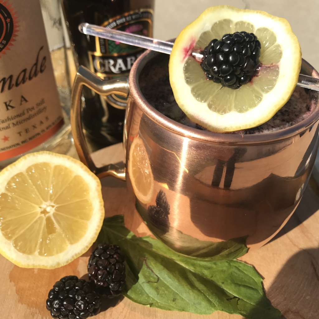 Lemon & Blackberry Moscow Mule | Spring Cocktail