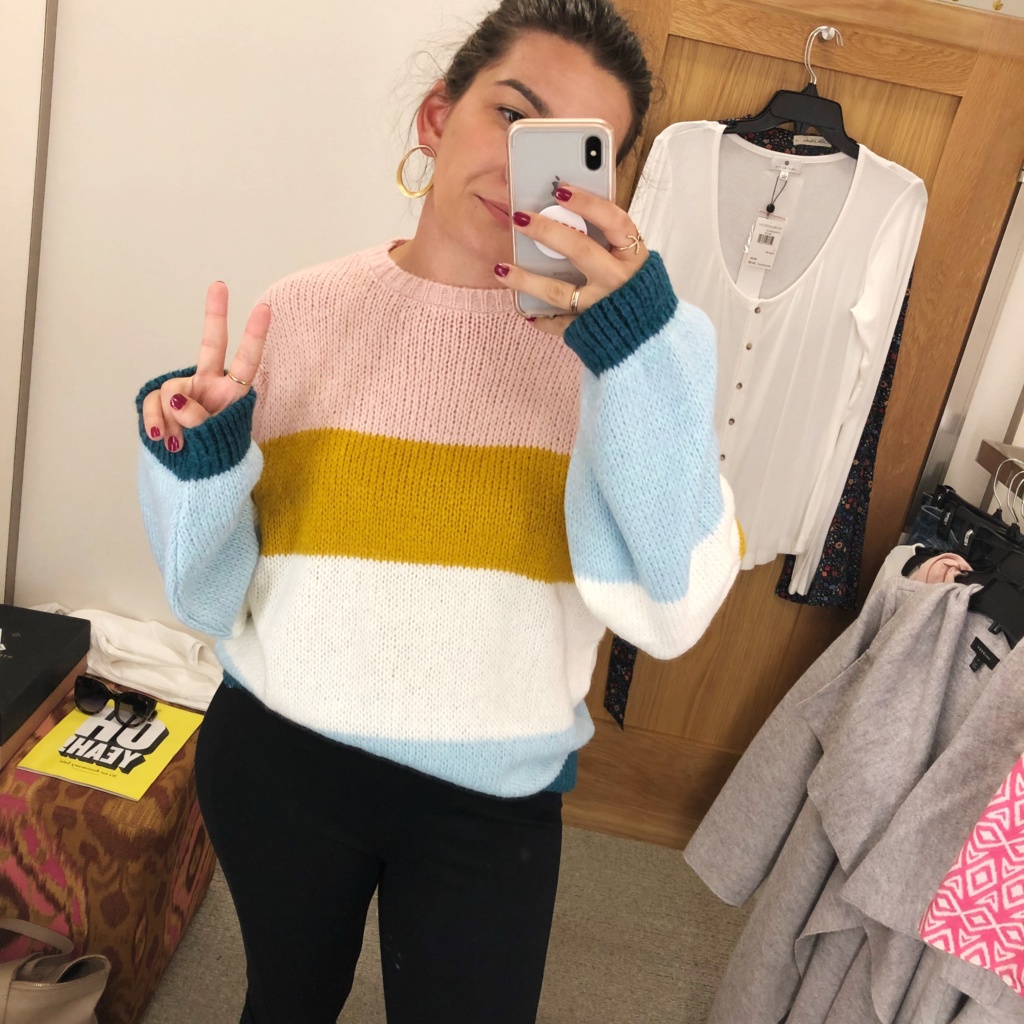 My Strategy for Shopping the Nordstrom Anniversary Sale | Colorblock Sweater